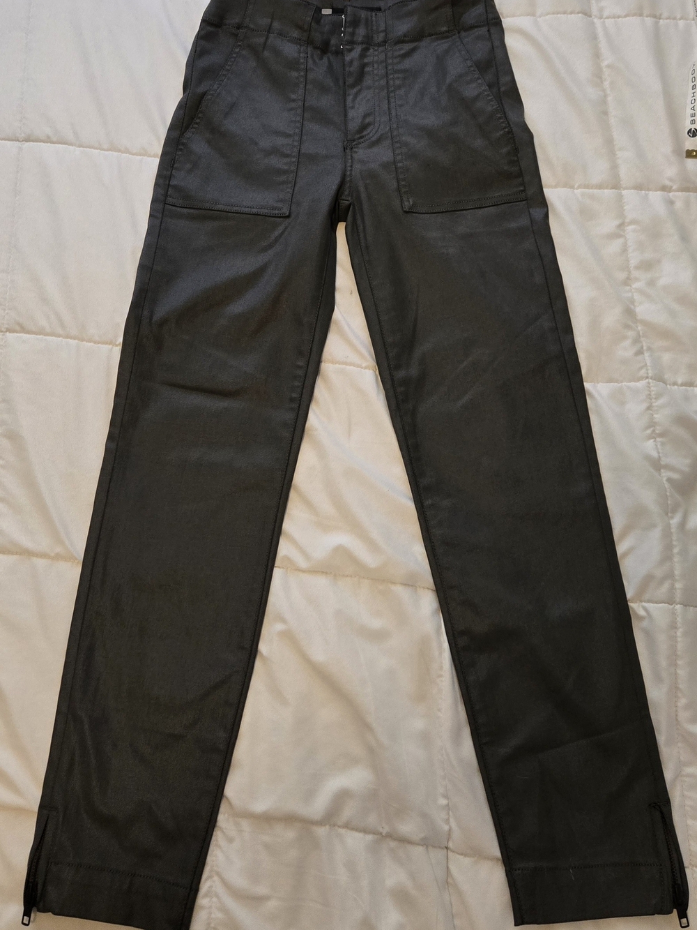KUT From The Kloth Reese Ankle Straight Leg Dark Gray Pants